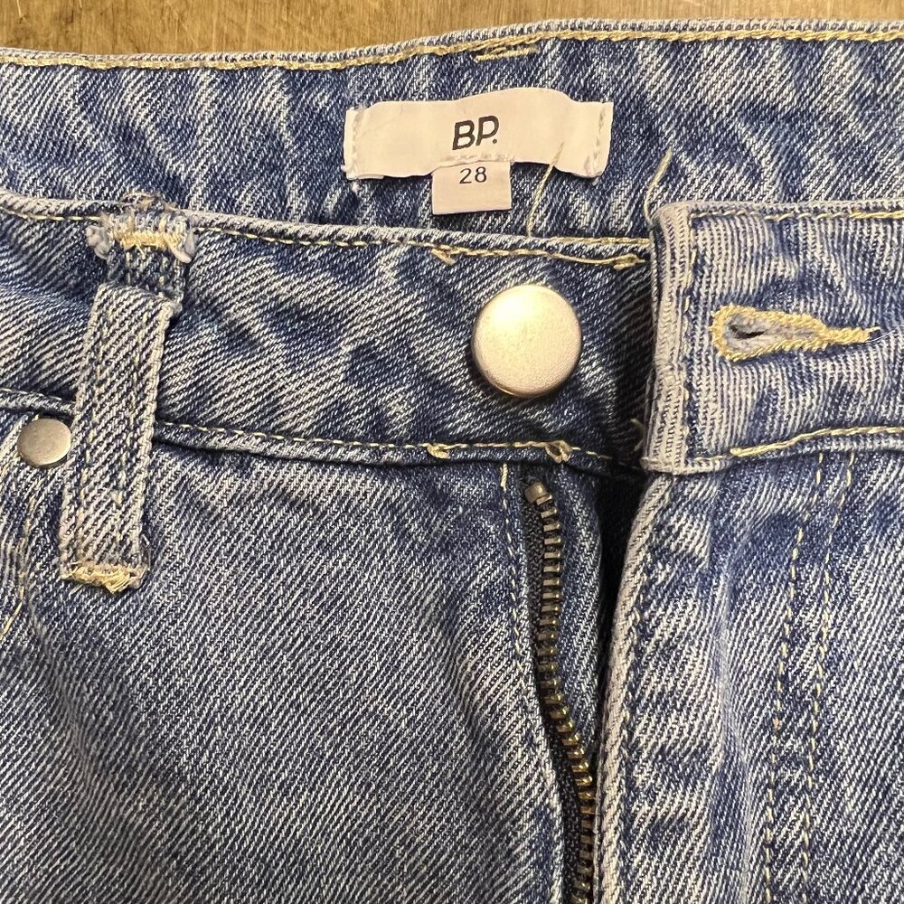 BP Patchwork Straight Leg Jeans 28